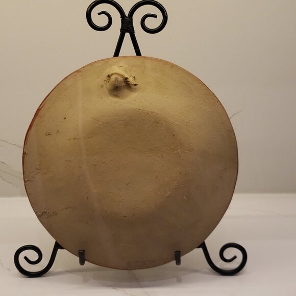 Mexican decorative plate 9.5" diam. Swan  RARE FIND - Picture 7 of 8